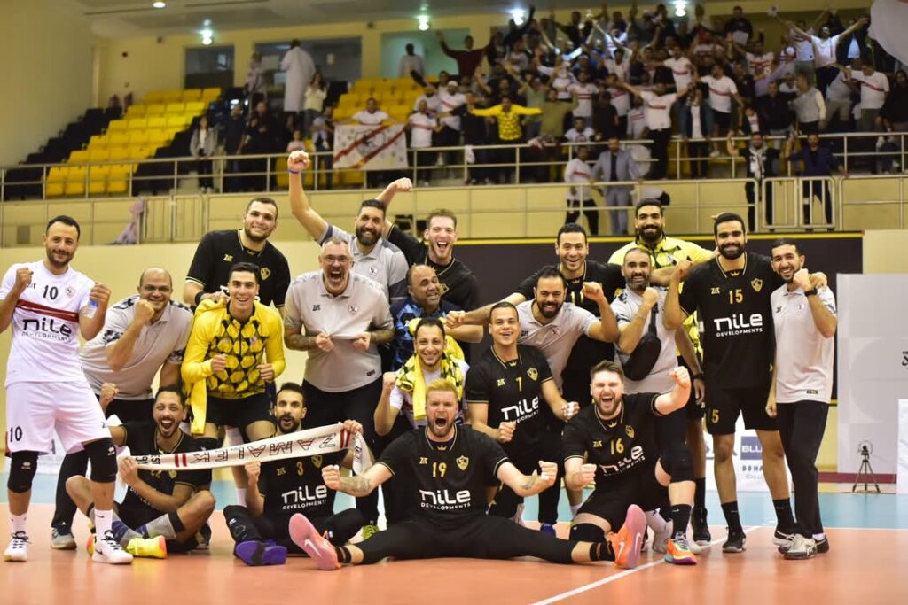 لاعب الزمالك يفوز بلقب افضل سنتر في البطولة العربية للطائرة
